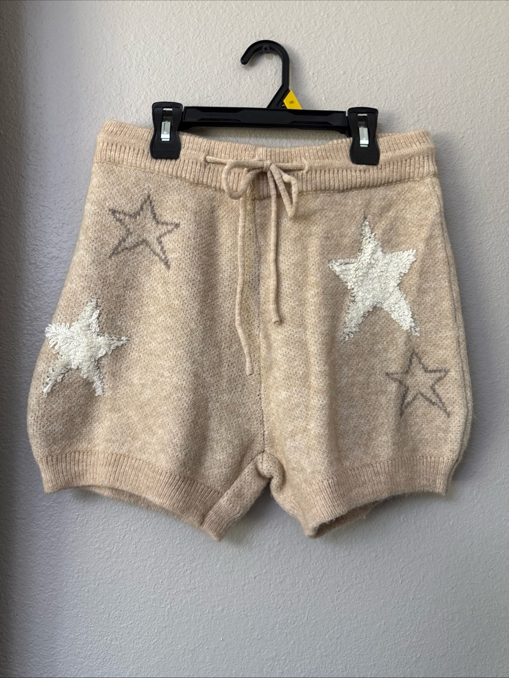B8/3 ee:some Tan boho Sweater Shorts Size Medium